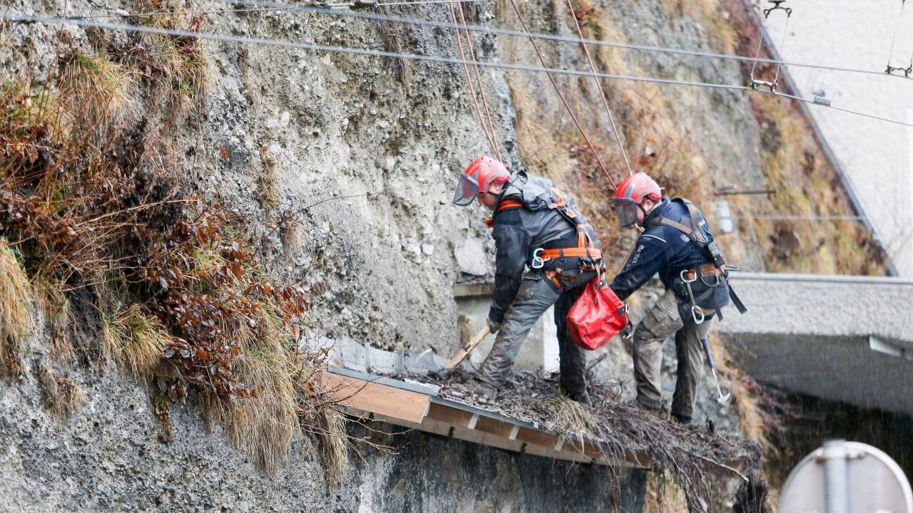 Bergputzer im Einsatz. 