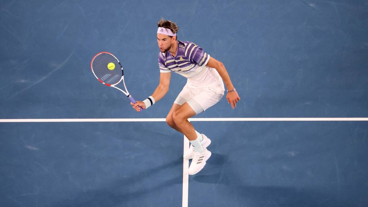 Dominic Thiem verlor gegen Novak Djokovic. 