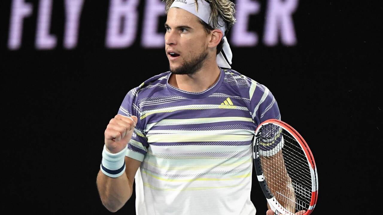 Dominic Thiem verlor gegen Novak Djokovic. 