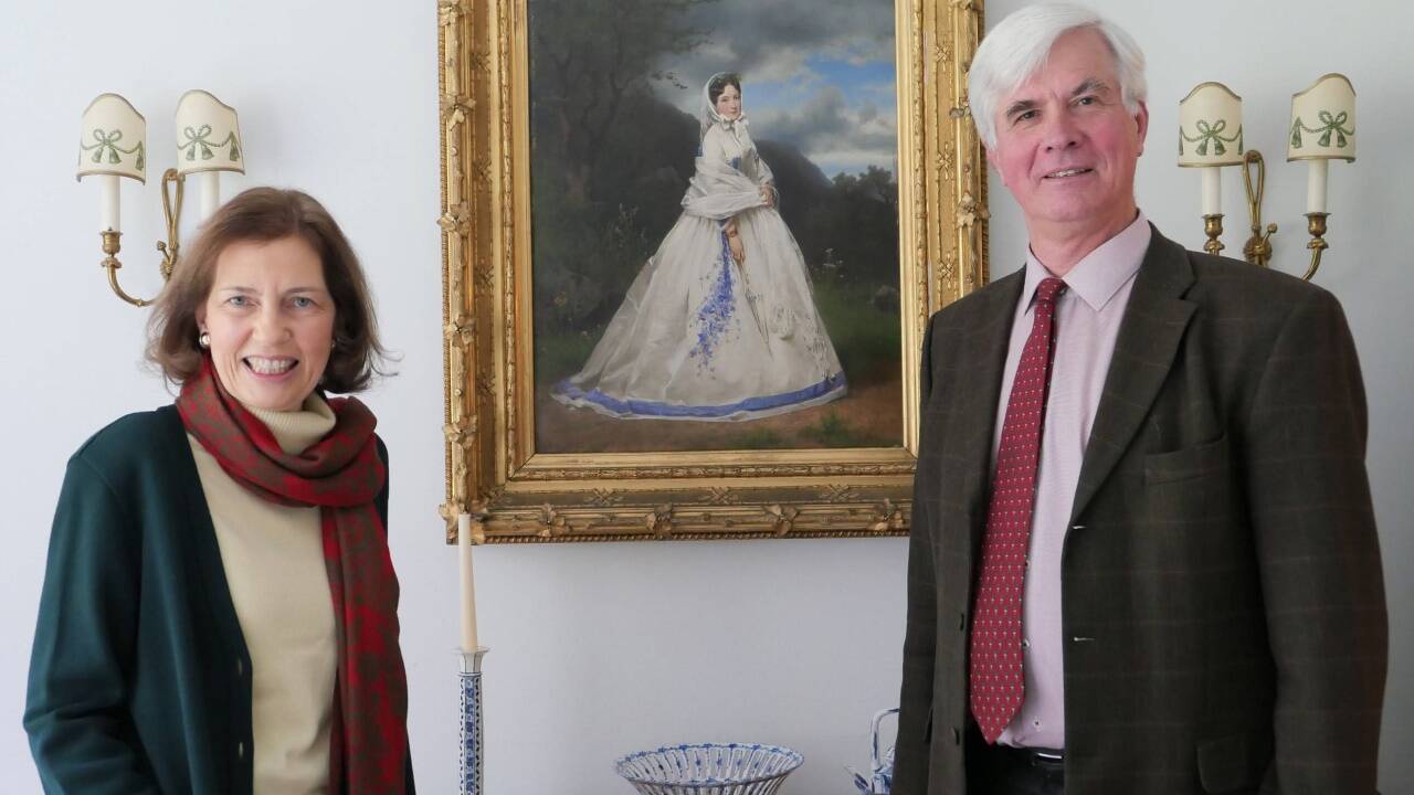 Constanza Auersperg und Franz Josef Auersperg.  