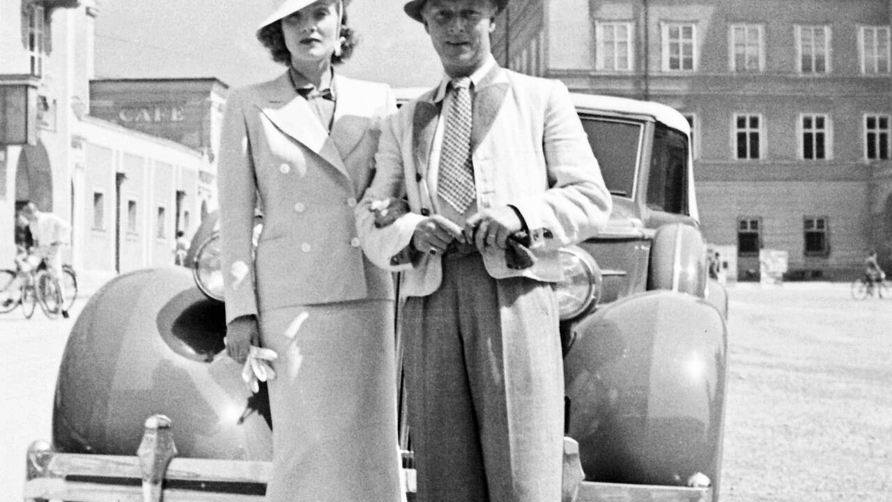 Marlene Dietrich und ihr Mann Rudolf Sieber. 