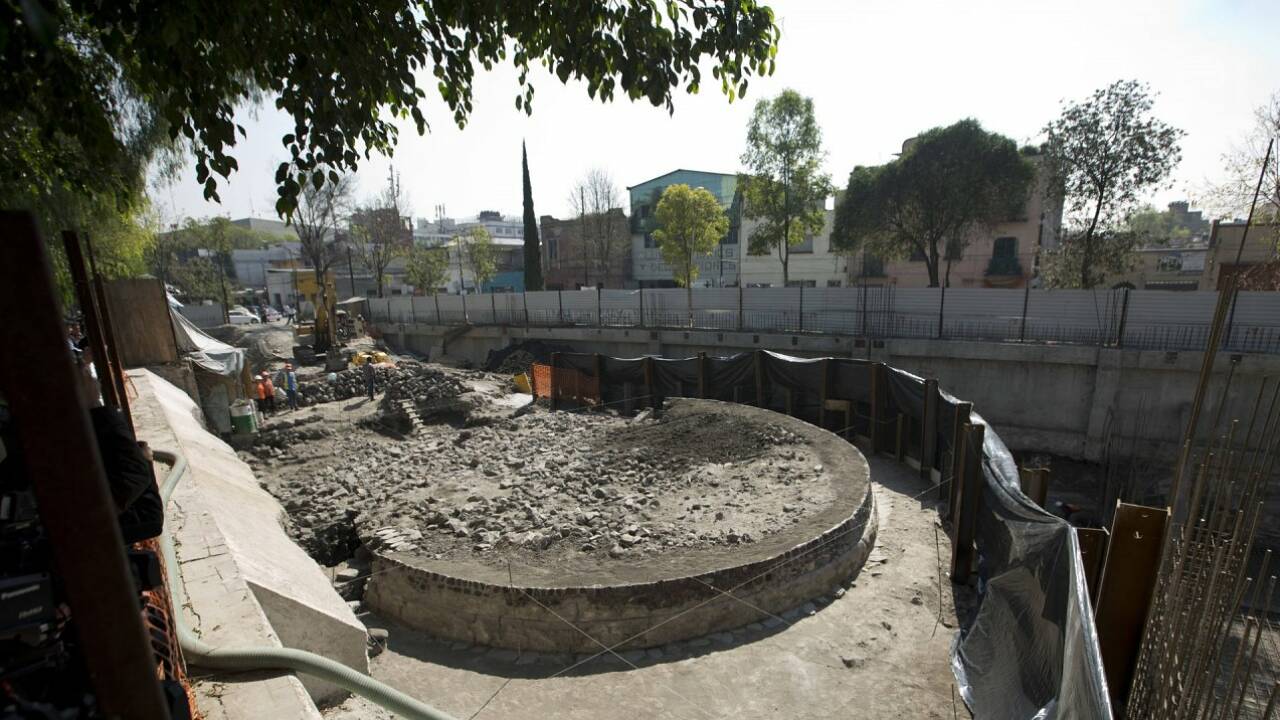 Azteken-Tempel mit Skelettresten mitten in Mexiko-Stadt entdeckt