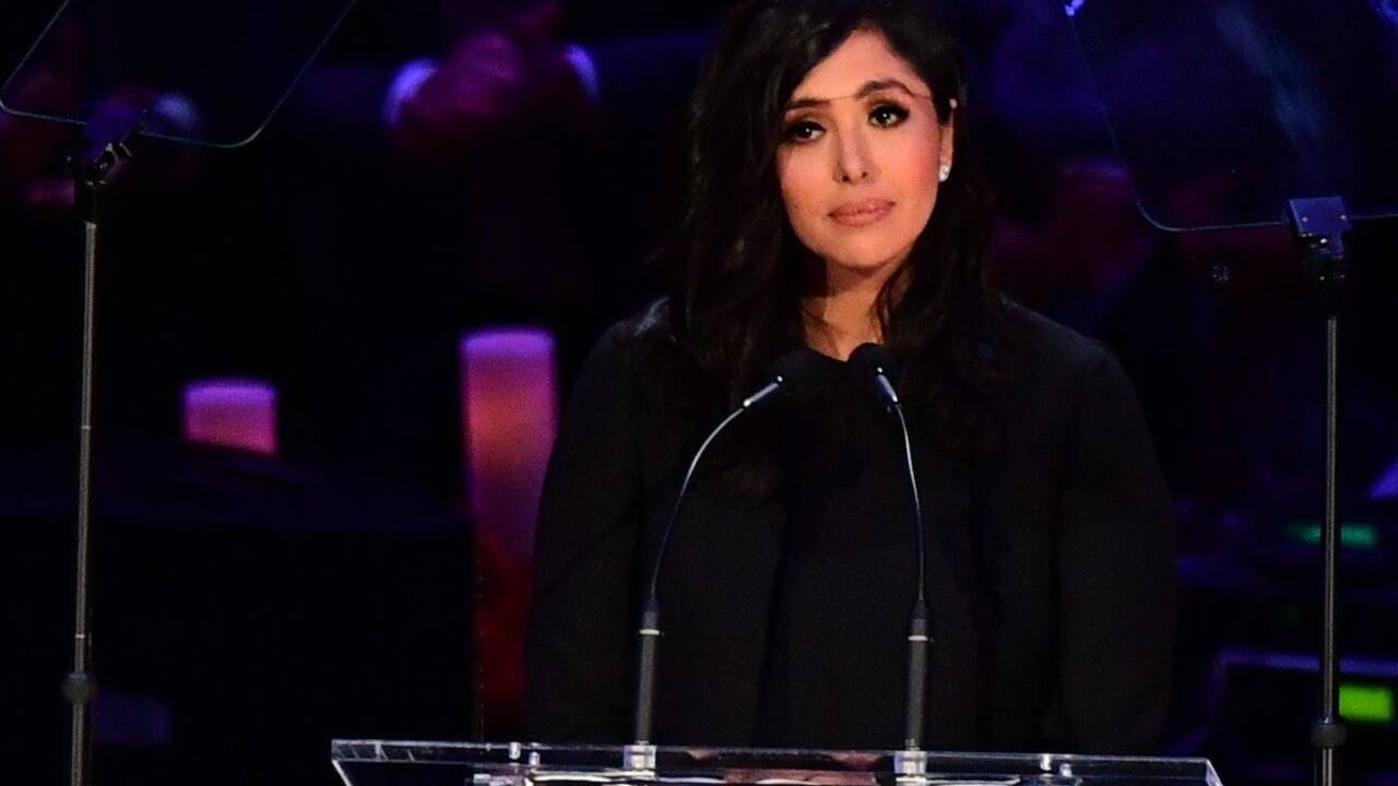 Vanessa Bryant bei der Gedenkfeier in Los Angeles. 