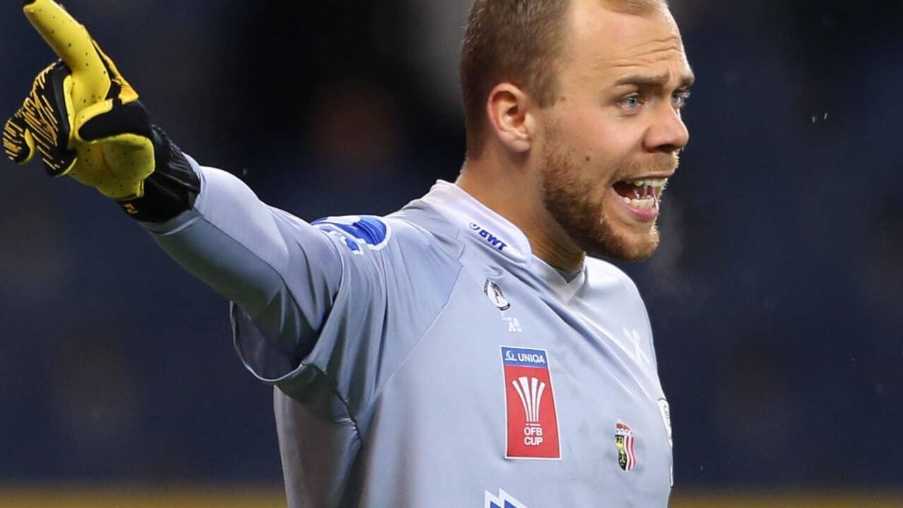 LASK-Goalie Alexander Schlager soll bei Red Bull Salzburg hoch im Kurs stehen.  
