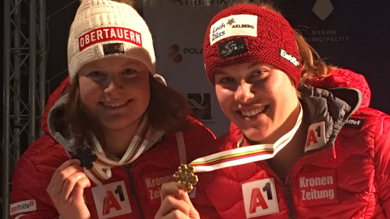 Gold und Silber: Lisa Grill und Magdalena Egger (r.). 
