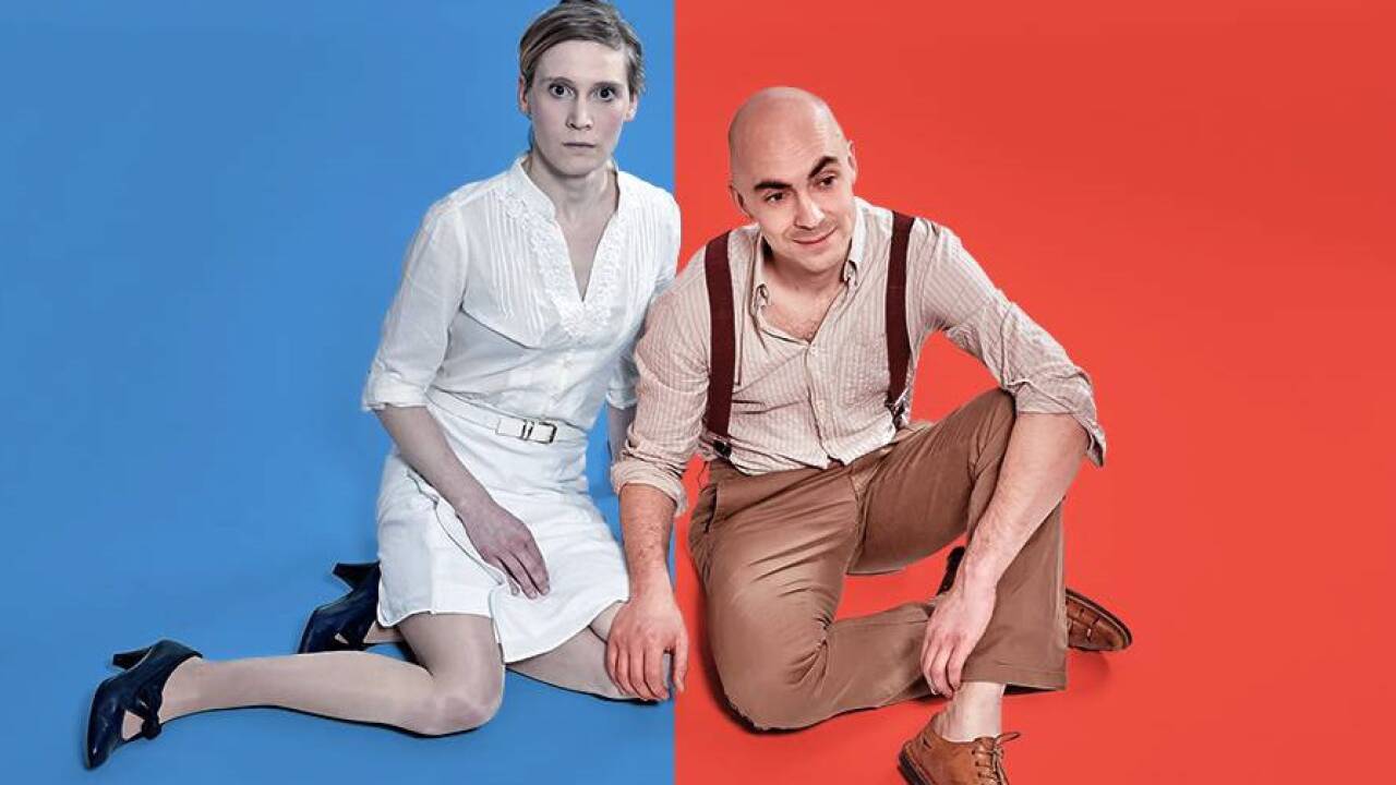 Auf der Bühne: Pia Kolb & Max Pfnür. 