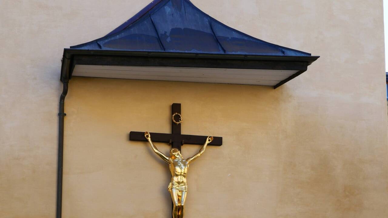 Das Pestkreuz im Salzburger Bruderhof stammt vermutlich aus dem 17. Jahrhundert.  