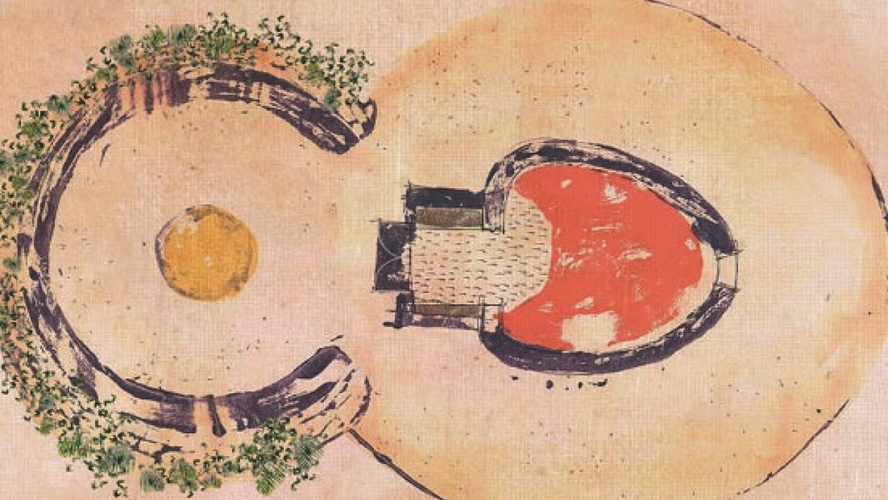 Planzeichnung des Raums für Geburt und Sinne  Planzeichnung des Raums für Geburt und Sinne