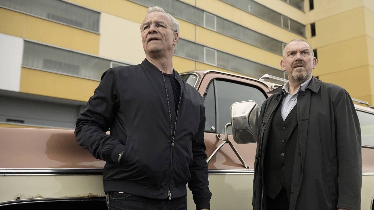 Die „Tatort“-Kommissare Max Ballauf (Klaus Behrend) und Freddy Schenk (Dietmar Bär) in der Großstadtwüste. Die „Tatort“-Kommissare Max Ballauf (Klaus Behrend) und Freddy Schenk (Dietmar Bär) in der Großstadtwüste.