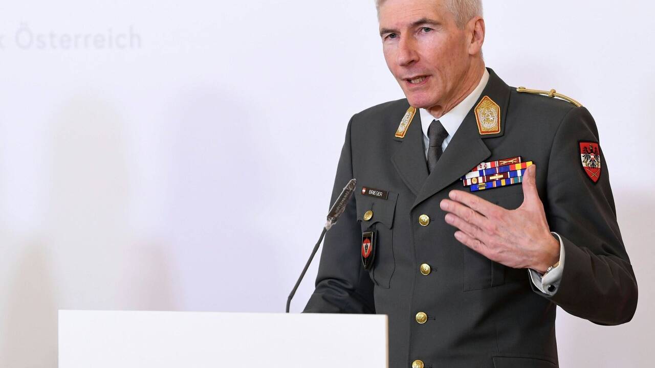 Generalstabschef Robert Brieger bei der Pressekonferenz am 23. März 2020 in Wien. Generalstabschef Robert Brieger bei der Pressekonferenz am 23. März 2020 in Wien.