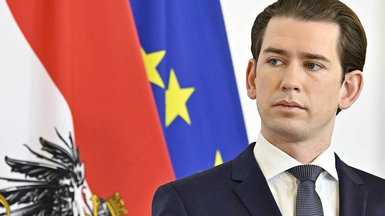 Bundeskanzler Sebastian Kurz bei der Pressekonferenz am 24. März in Wien.   Bundeskanzler Sebastian Kurz bei der Pressekonferenz am 24. März in Wien.