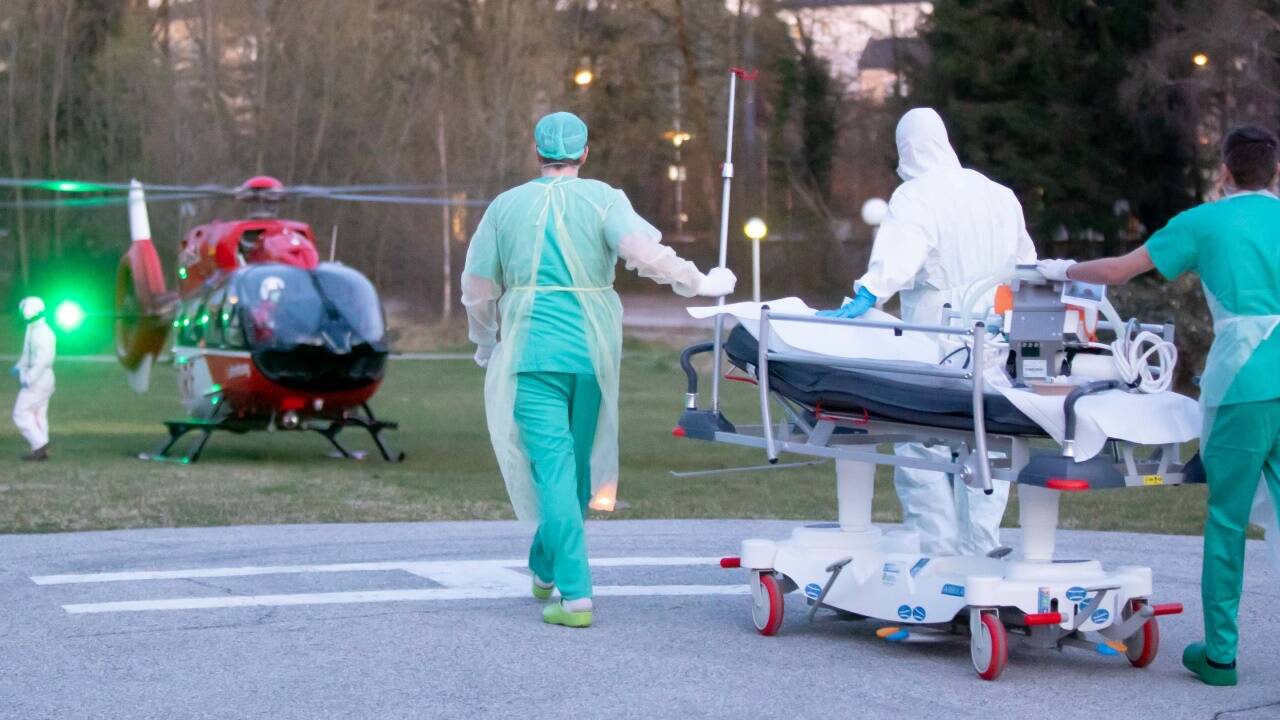Ein Hubschrauber brachte einen Patienten aus Frankreich ins LKH. SALK/WILDBILD 