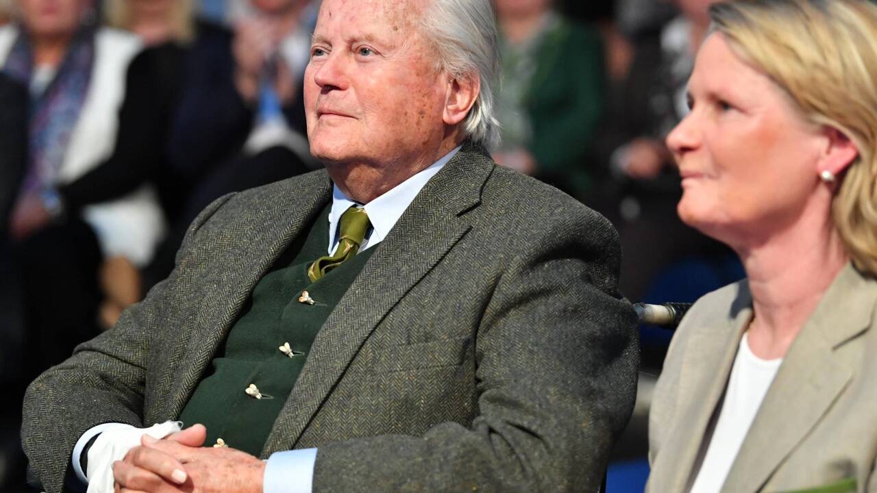Der ehemalige Landesrat und frühere Landesjägermeister Friedrich Mayr Melnhof mit seiner Tochter Doraja Eberle – beim Wahlkampfauftakt der ÖVP im April 2018. 