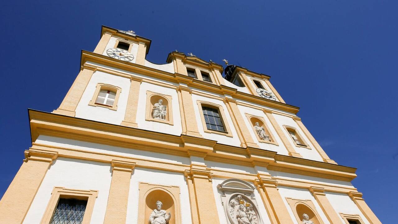 Die Wallfahrtsbasilika Maria Plain.  