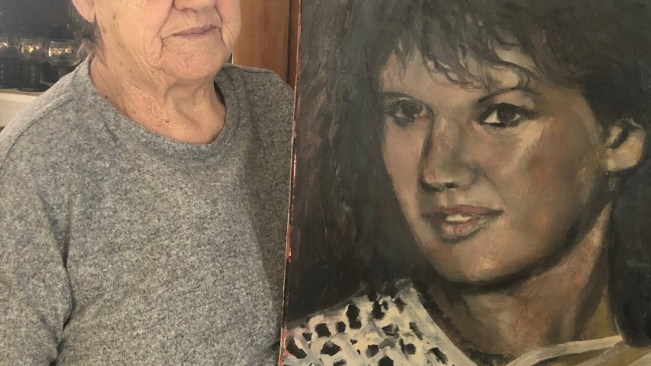 Ein Künstler malte für Frieda Hochgatter dieses Bild von „Friedi“. F. Pessl 