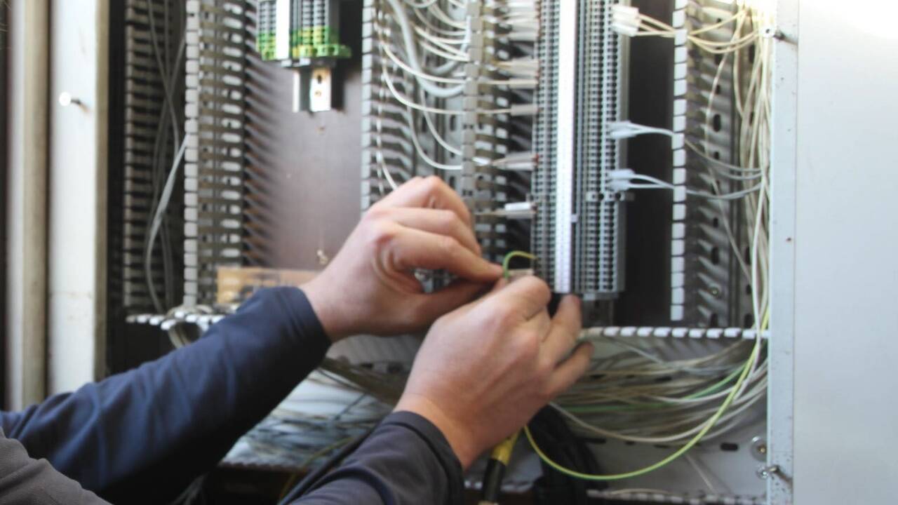Die meiste Arbeit macht die Elektrik. 
