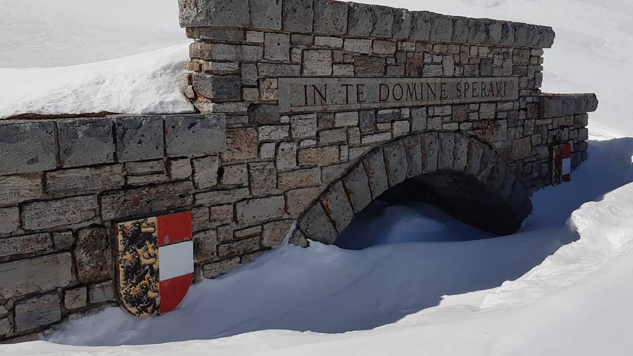 Das Südportal des Hochtors am 16. April. 
