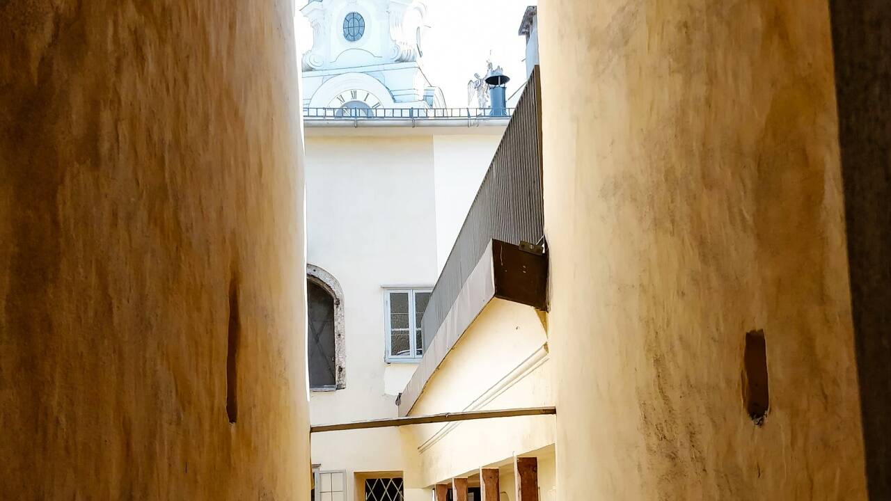 Blick aus Mozarts Geburtshaus Blick aus Mozarts Geburtshaus