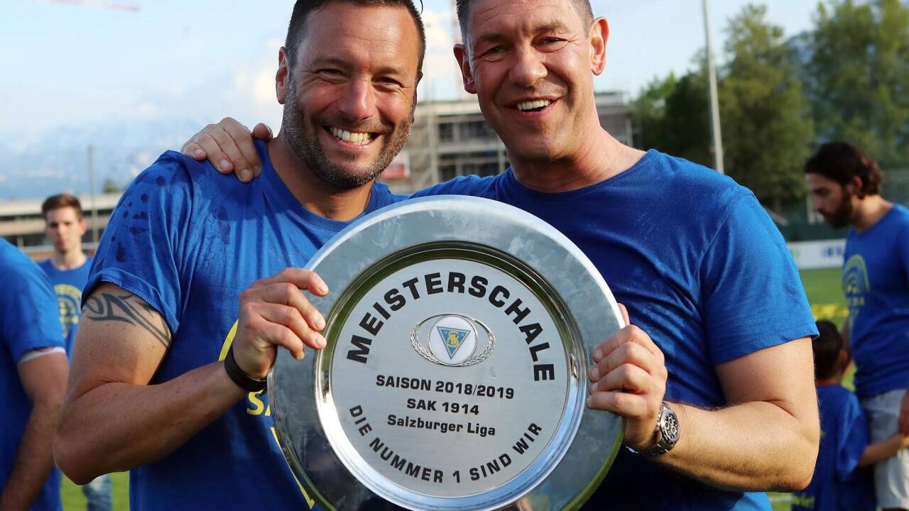 Wieder vereint: Andreas Fötschl (l.) und SAK-Präsident Christian Schwaiger.  