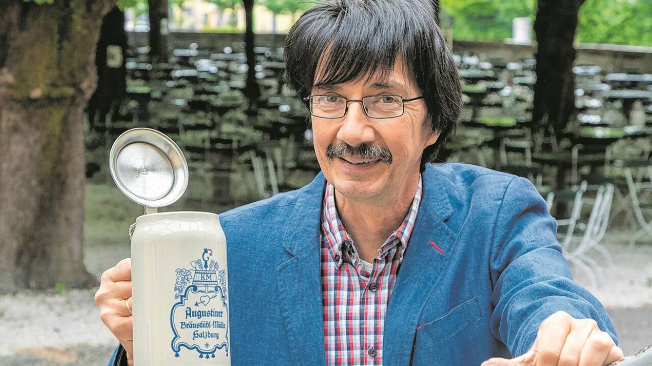 Bräustübl-Chef Rainer Herbe bereitet seinen Betrieb auf die Wiedereröffnung am 15. Mai vor. 
