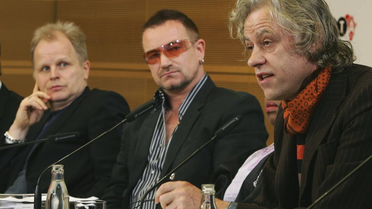 Grönemeyer, Bono, Bob Geldof – Popstars und Aktivisten. 