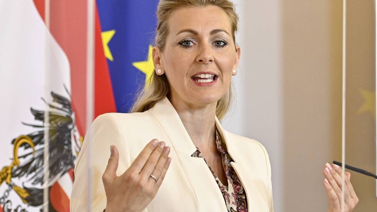 Arbeitsministerin Christine Aschbacher. Arbeitsministerin Christine Aschbacher.