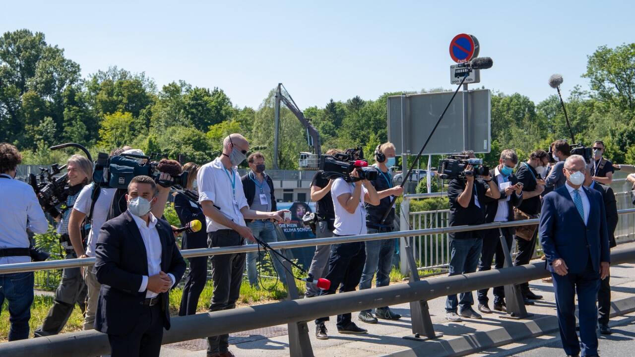 Der Andrang war groß.   Der Andrang war groß.