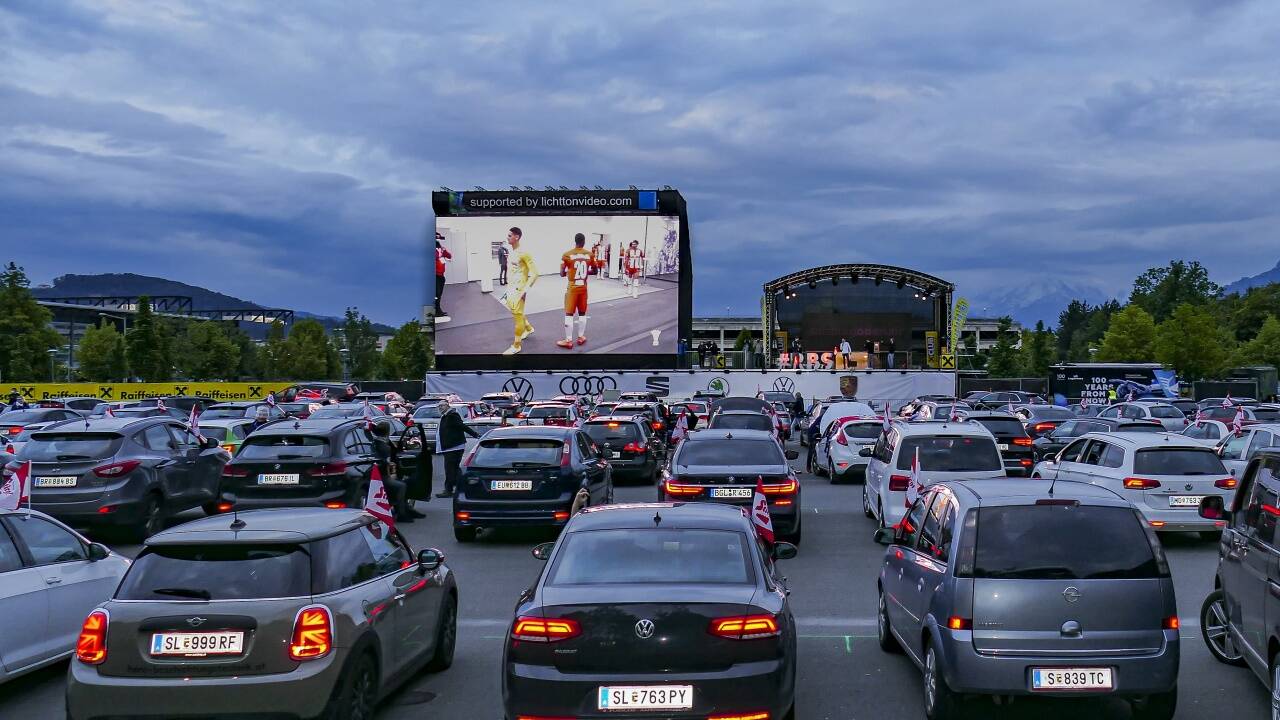 Das Autokino fand großen Anklang. 