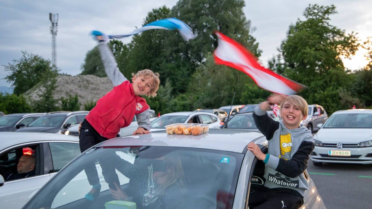 Das Autokino fand großen Anklang. 