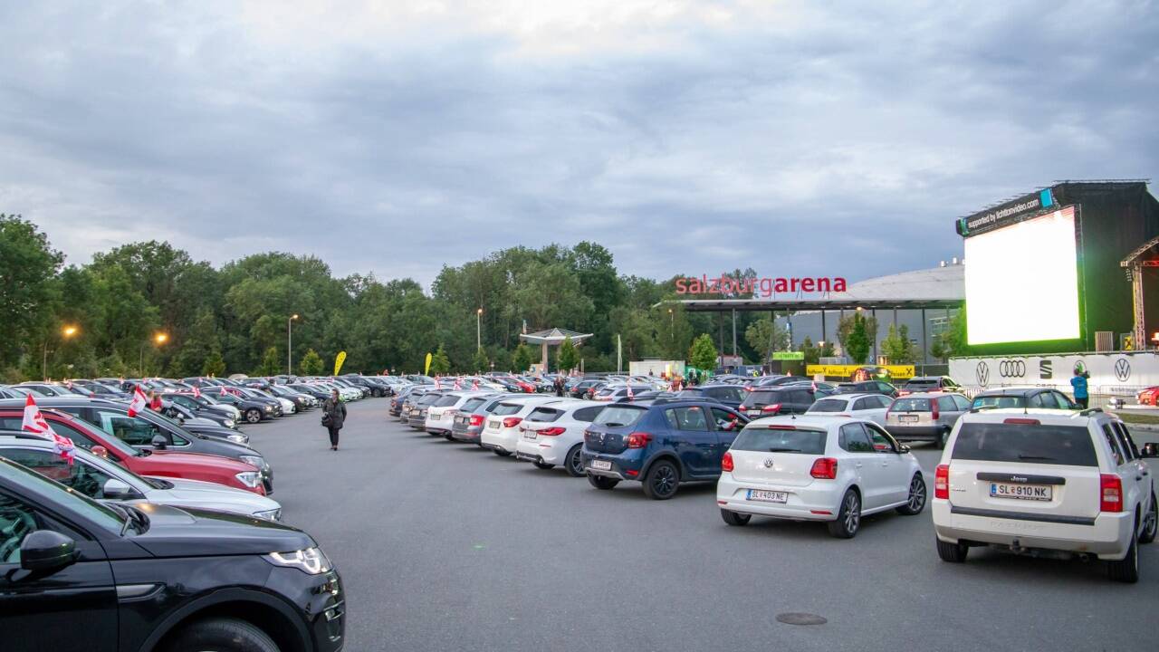 Das Autokino fand großen Anklang. 