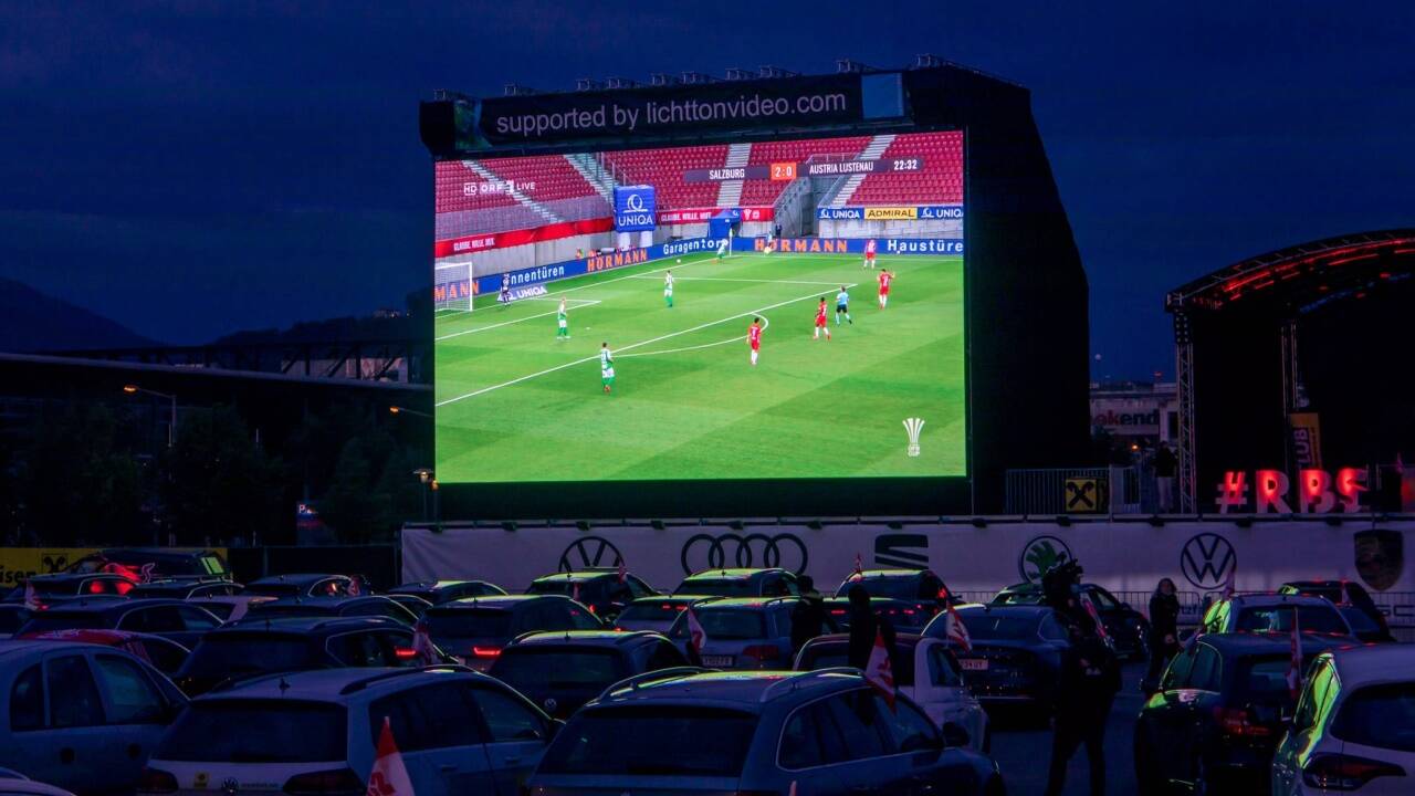 Das Autokino fand großen Anklang. 