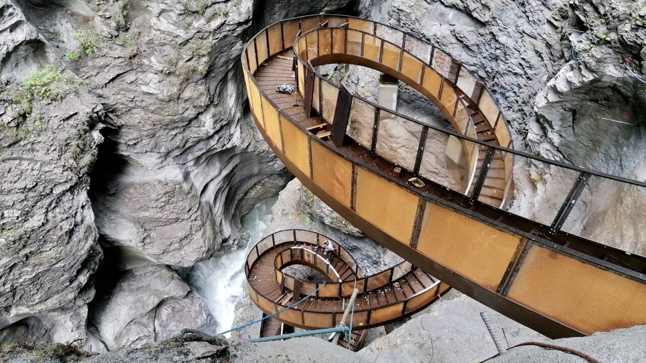 Die neue Wendeltreppe „Helix“ schraubt sich 30 Meter in die Höhe. 