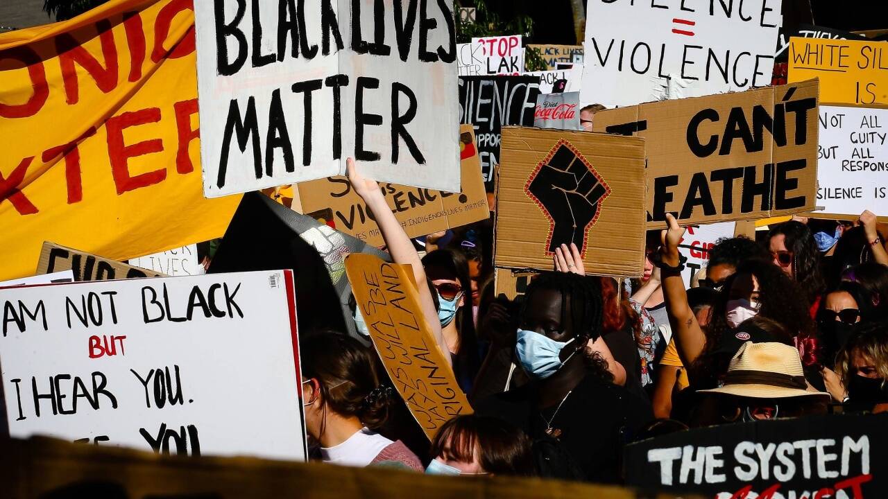 Protest in Brisbane 