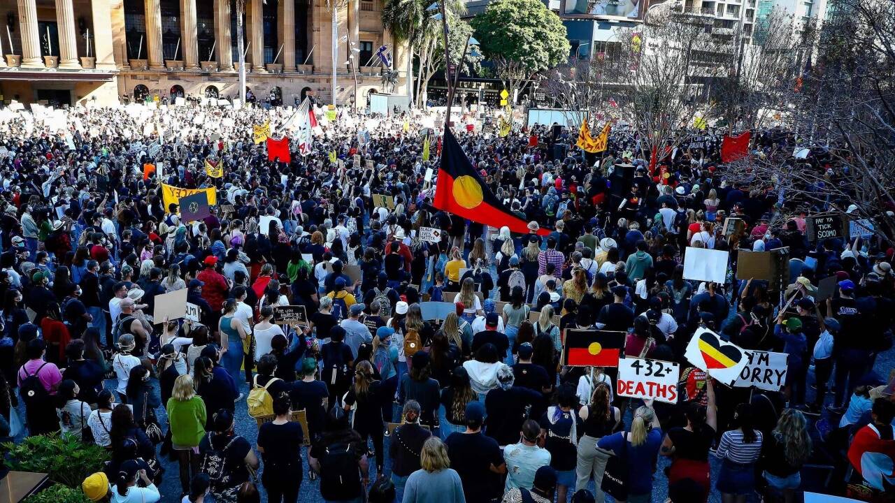 Protest in Brisbane 
