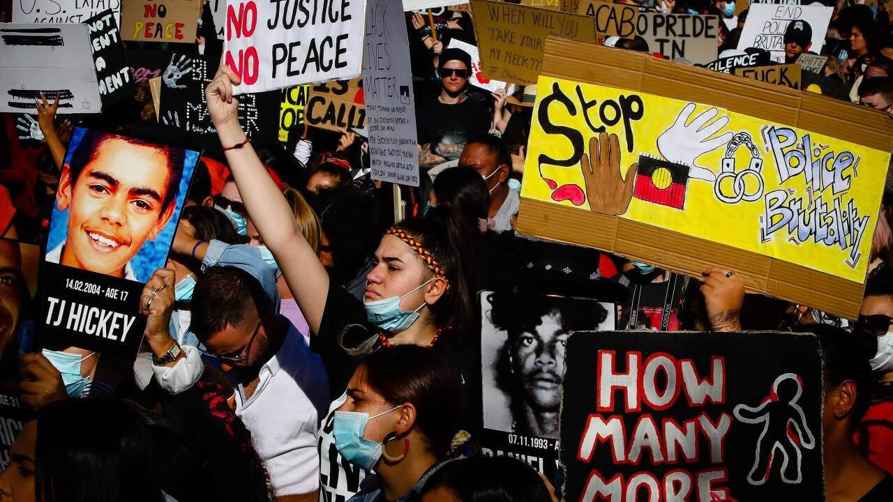 Protest in Brisbane 