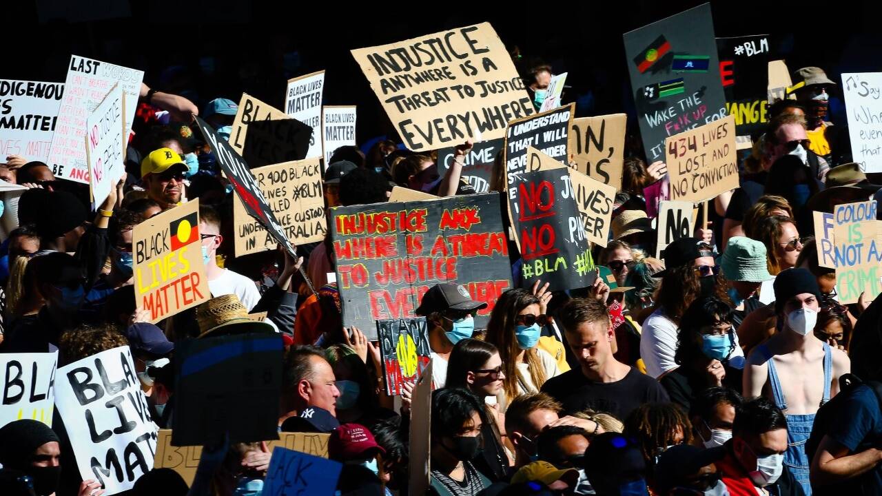 Protest in Brisbane 