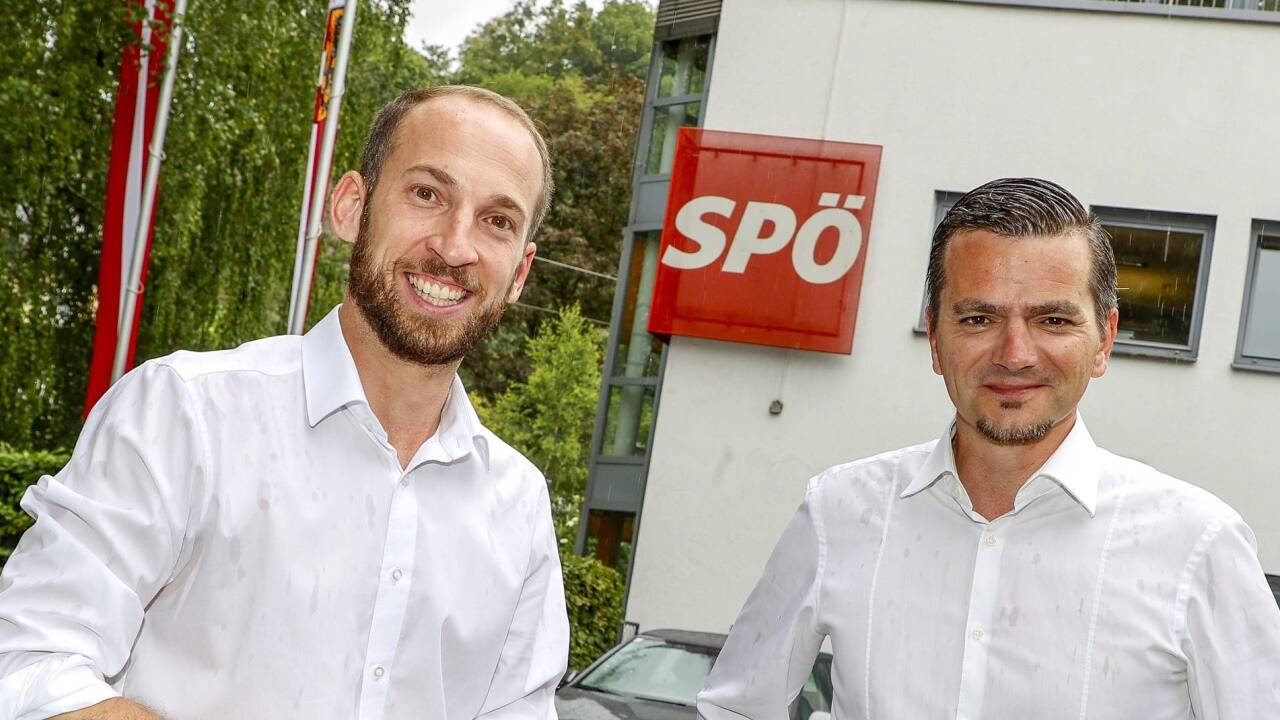 Das neue SPÖ-Führungsduo: SPÖ-Chef David Egger holt Gerald Forcher an Bord – als neuen Landesgeschäftsführer.  