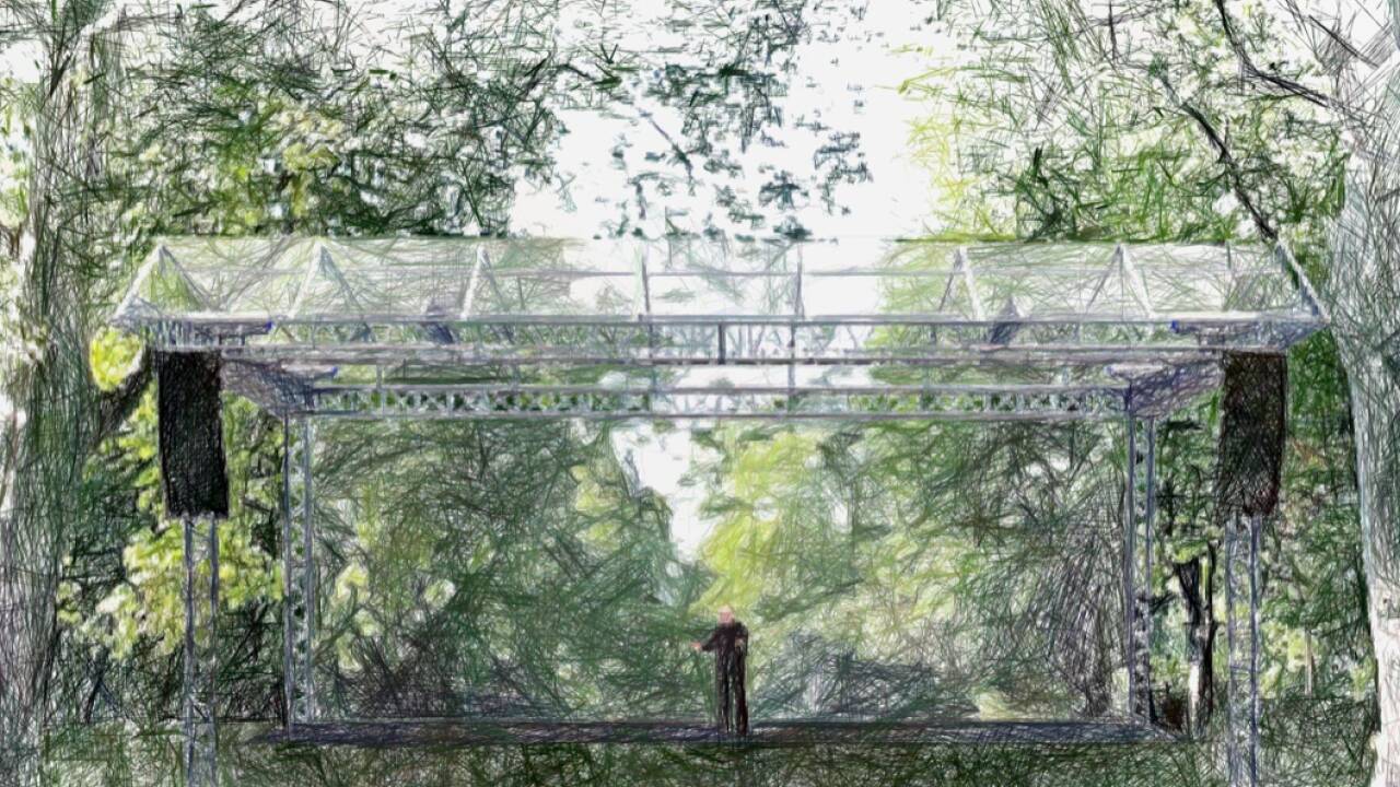 Ab 1. Juli wird im Park am Wiener Belvedere eine Freiluftbühne entstehen. 