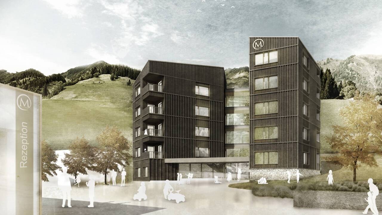 Visualisierung der beiden Moar-Türme. Sie werden zehn Luxus-Suiten enthalten.  