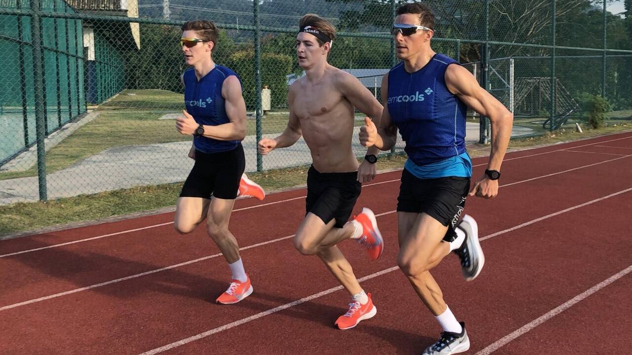 Die Brüder Lukas und Philip Pertl sowie Lukas Hollaus (v.l.n.r.) sind in sehr guter Form. Die Brüder Lukas und Philip Pertl sowie Lukas Hollaus (v.l.n.r.) sind in sehr guter Form.