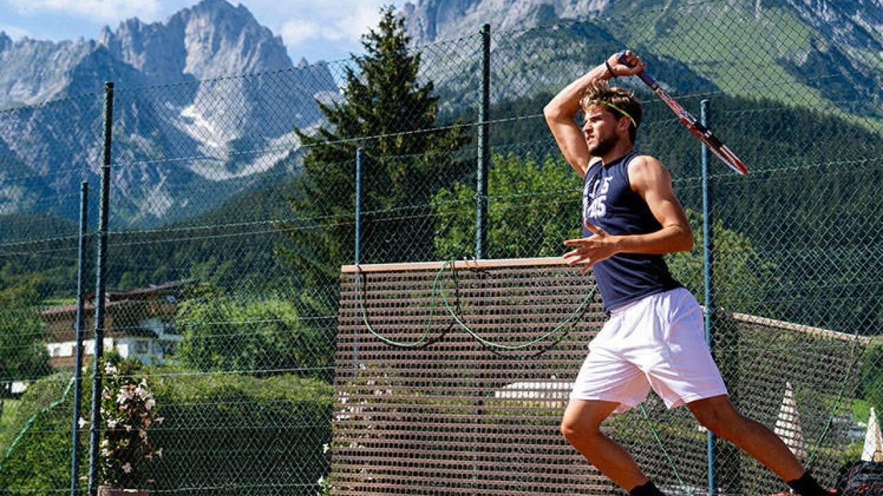 Thiem fühlt sich in KItzbühel wie immer sehr wohl. 