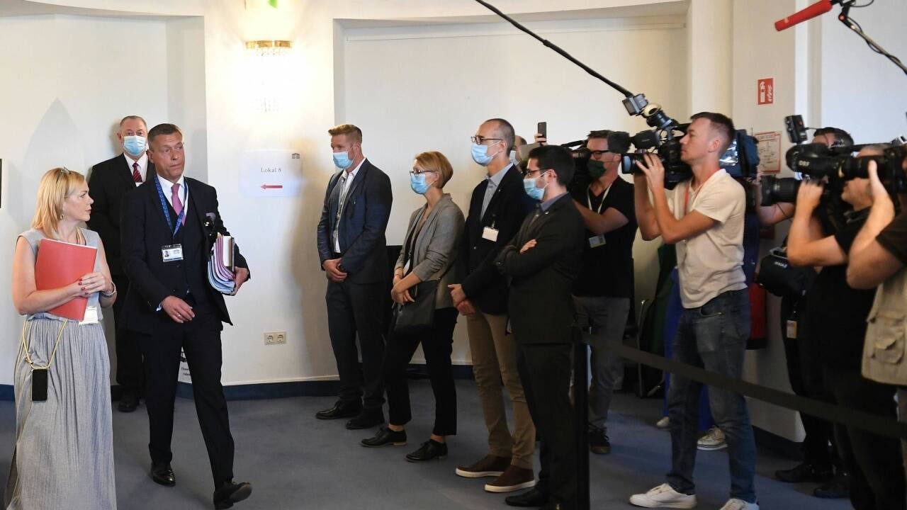 Christian Pilnacek am Mittwoch vor dem Ibiza-U-Ausschuss im Parlamentsausweichquartier in der Hofburg in Wien. 