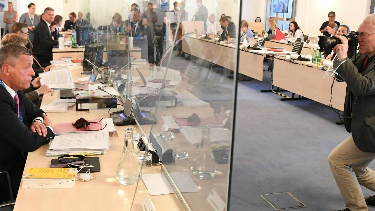 Christian Pilnacek am Mittwoch vor dem Ibiza-U-Ausschuss im Parlamentsausweichquartier in der Hofburg in Wien. 