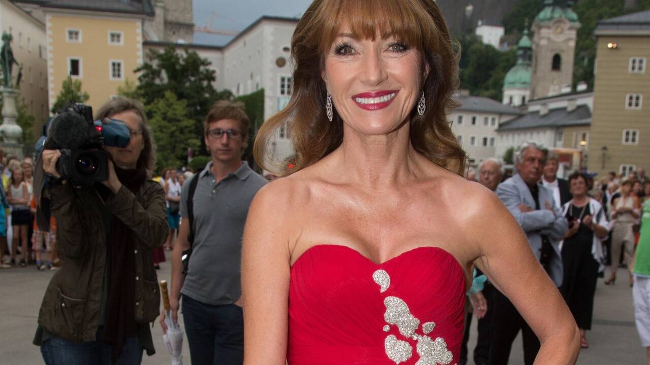 Schauspielerin und Bond-Girl Jane Seymour bei Verdis „Falstaff“ im Jahr 2013. 