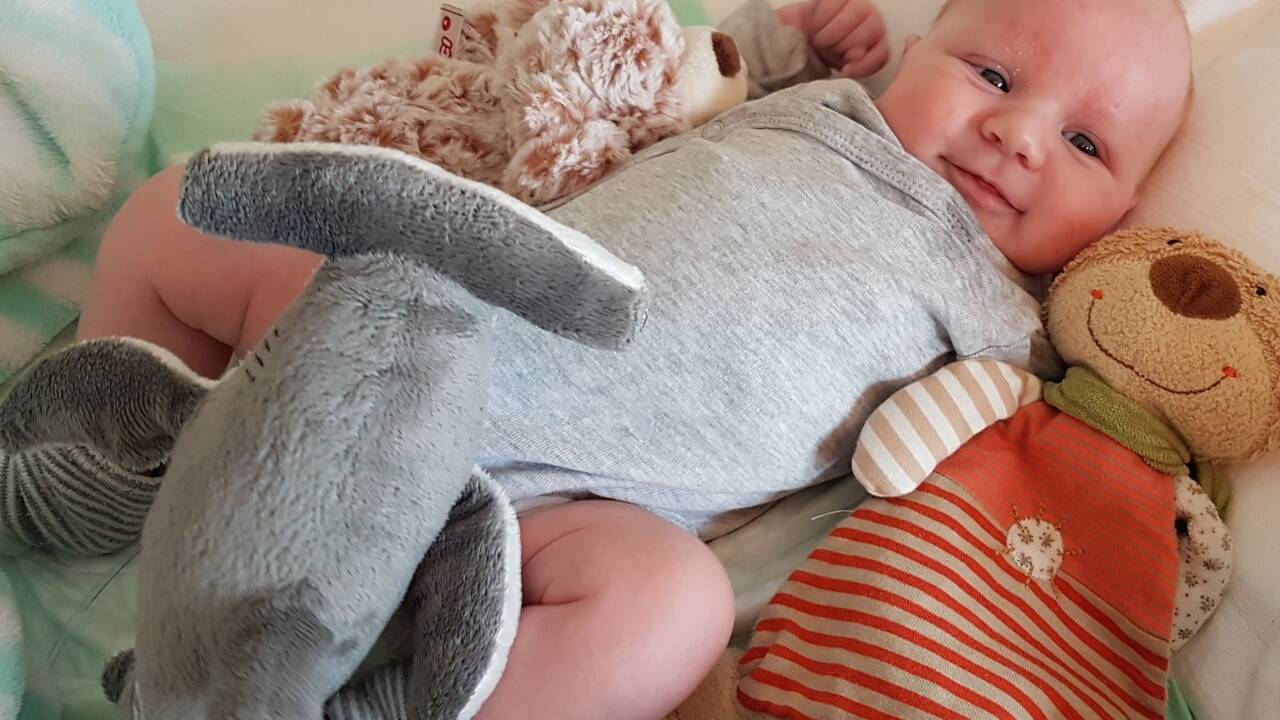 Der vier Monate alte Michael leidet an Leukämie und sucht dringend einen Stammzellenspender. 