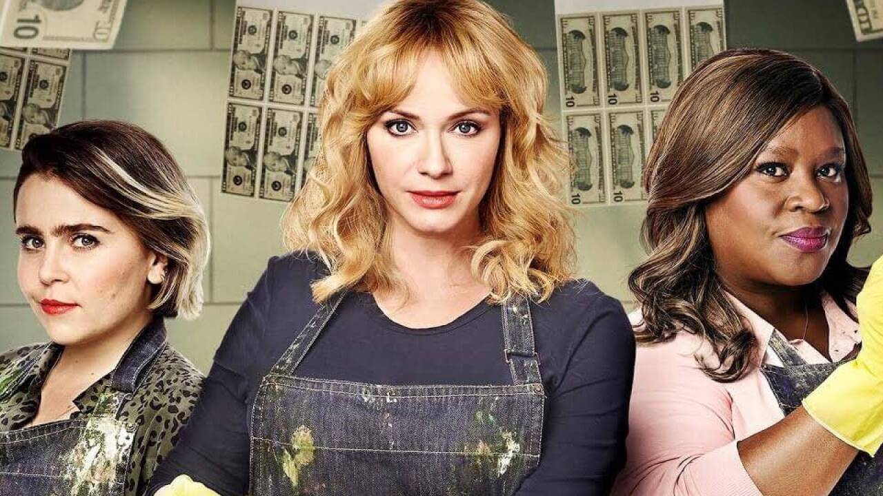 Drei Frauen, ein Wunsch: mehr Geld. Annie (Mae Whitman), Beth (Christina Hendricks) und Ruby (Retta) Drei Frauen, ein Wunsch: mehr Geld. Annie (Mae Whitman), Beth (Christina Hendricks) und Ruby (Retta)
