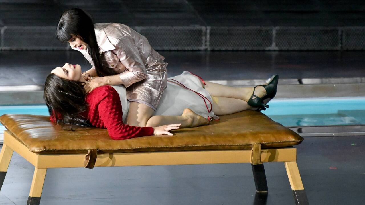 Ausrine Stundyte (Elektra) und Asmik Grigorian (Chrysothemis).  