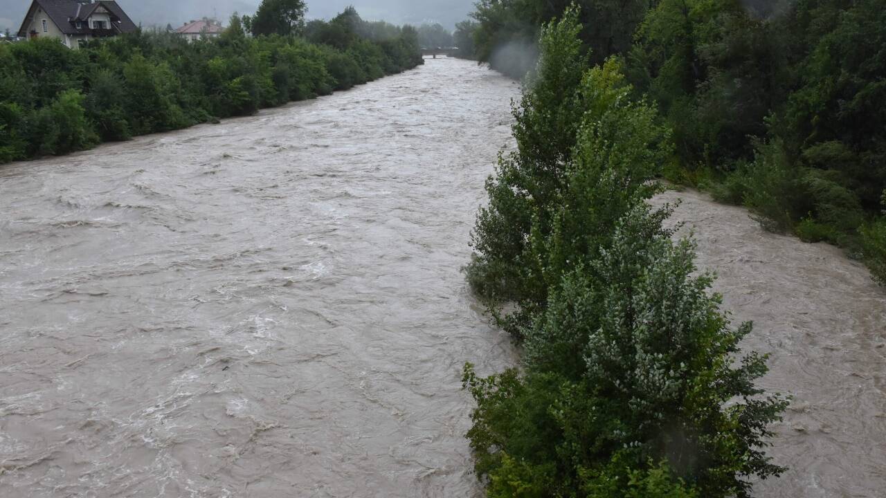 Sowohl Saalach als auch Salzach überschritten die Warngrenzen. 