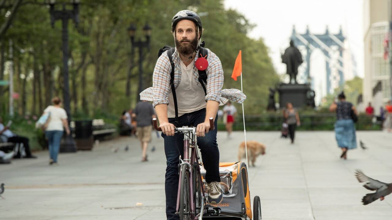 „The Guy“ radelt wieder durch New York. 