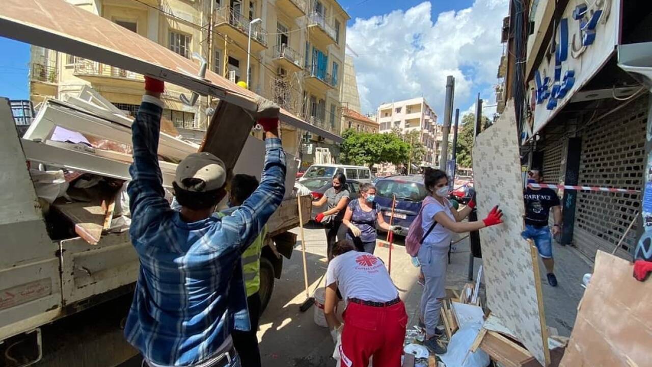 Der Wiederaufbau läuft auf Hochtouren.  